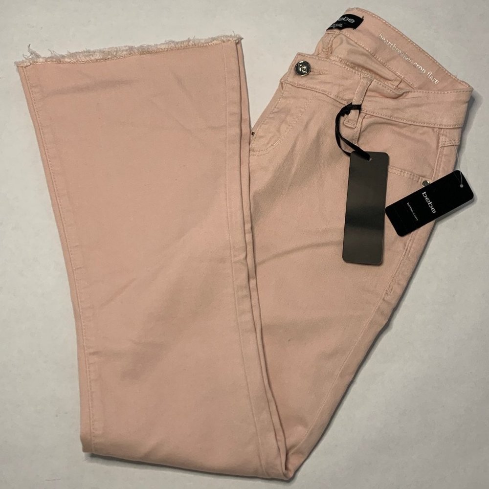 BeBe Heartbreaker crop Flare Jeans Size 26